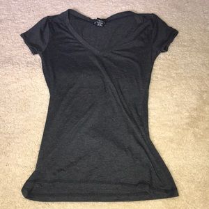 Charcoal V-neck
